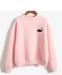 Black Cat Design Sweatshirt VL01
