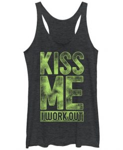 Kiss Me I Work Out Tank Top VL01