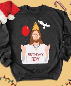 Birthday Jesus Print Sweatshirt SR