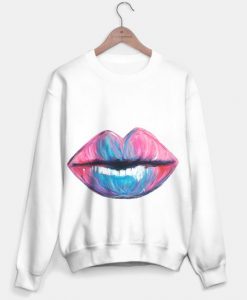 Cotton Candy Lip Kiss Sweatshirt ER01