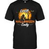 Crazy Halloween lady T shirt SR01
