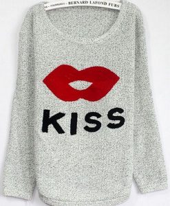 Cute kiss lips sweatshirt ER01