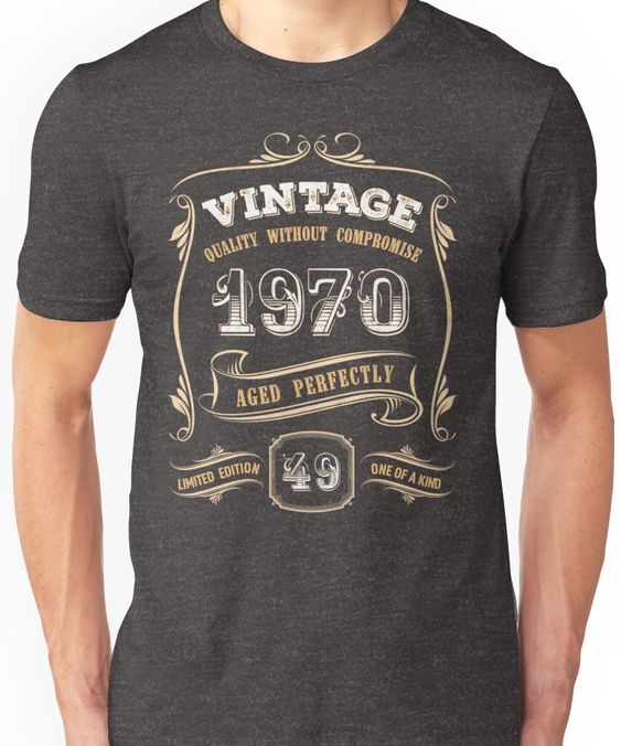 Gold Vintage 1970 T-Shirt VL01