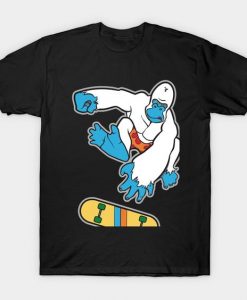 Kick-Flip Yeti skateboarding Classic T-Shirt AV01