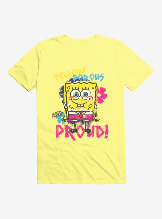 SpongeBob Yellow Proud T-Shirt DV01