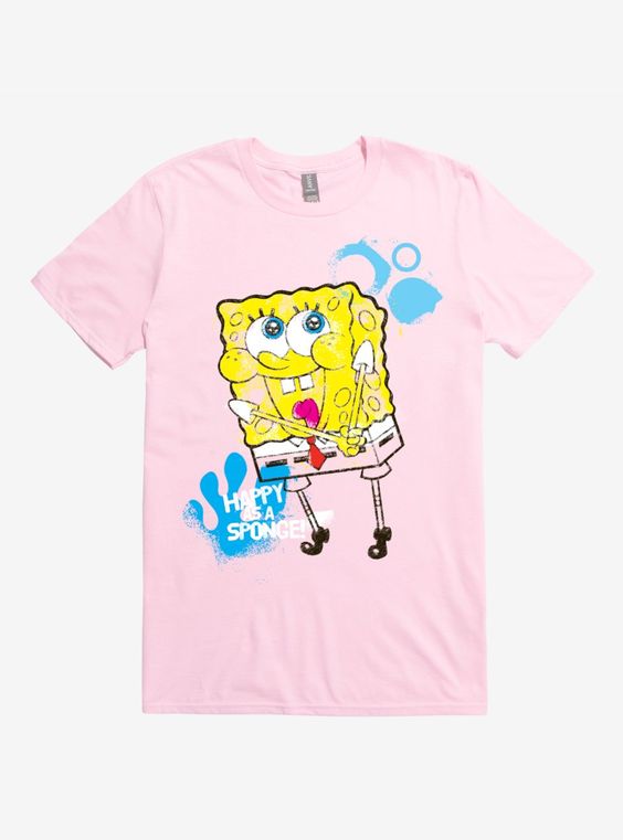 Spongebob happy as T-Shirt DV01