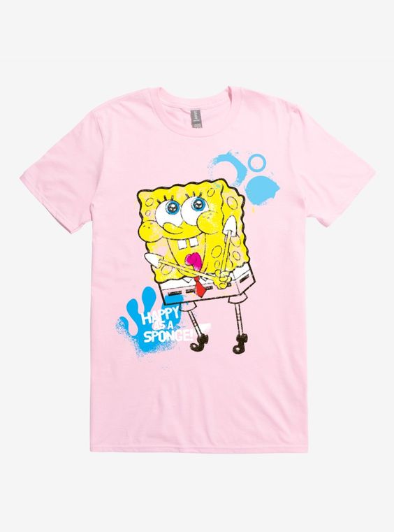 Spongebob Happy As T Shirt Dv01 