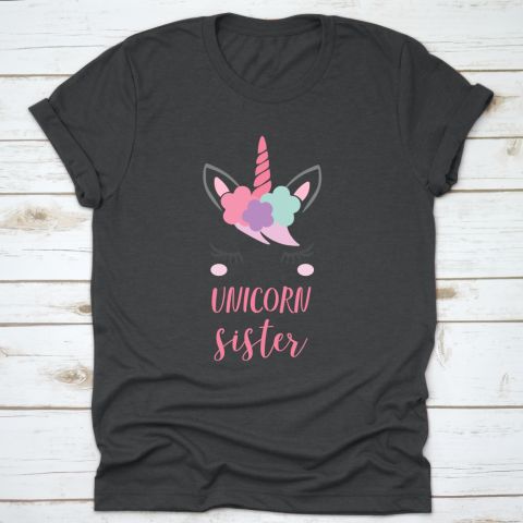 Unicorn Sister Matching Birthday T-shirt ER1N