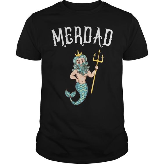 Father Of A Mermaid Birthday Tshirt ER1N