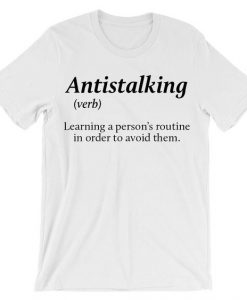 Antistalking verb T-Shirt ND21D