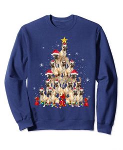 Bulldog Christmas Sweatshirt EM3D