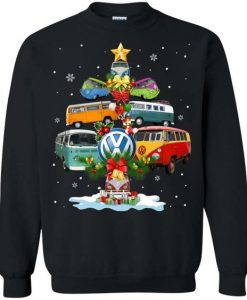 Christmas Volkswagen Bus Sweatshirt D9EM