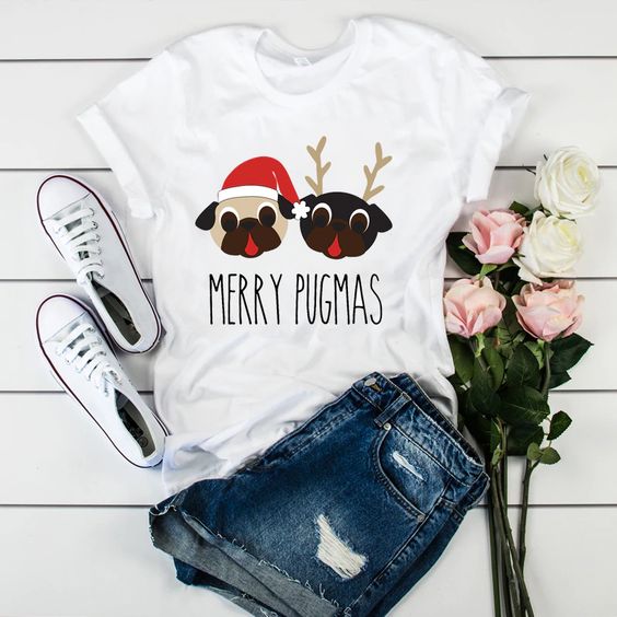 Merry Pugmas T-Shirt EM9D