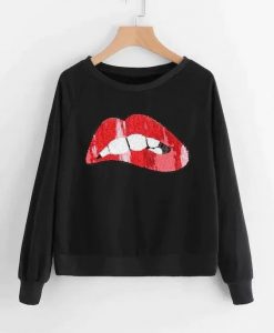Mouth Pattern Sweatshirt VL5D