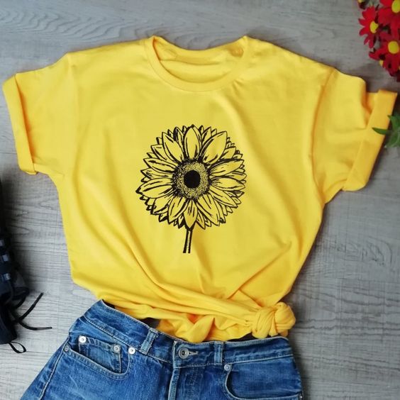 Sunflower T Shirt Em3d 