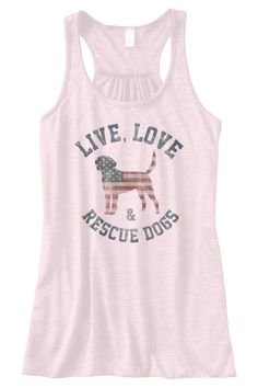 Live Love Rescue Dog Tanktop TY29F0