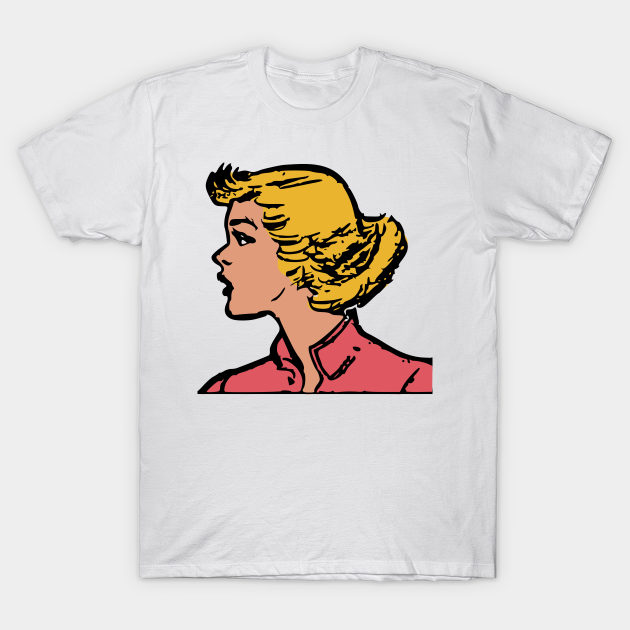 Retro Woman Face T-Shirt AL9N0