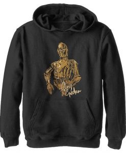 Golden Pullover Graphic Hoodie AG8MA1