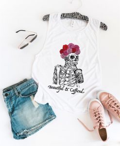 Beautiful And Caffind Tank Top EL21A1
