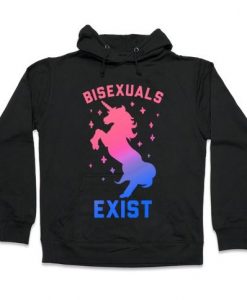 Bisexuals Exist Unicorn Hoodie AL28A1