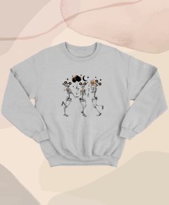 Disney Mickey Skeleton Dancing Halloween Sweatshirt
