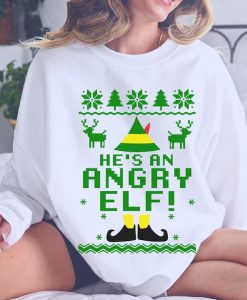 Funny Elf Quote Ugly Christmas Sweatshirt