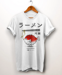 Ramen Shirt Fugu Fish T-shirt AL